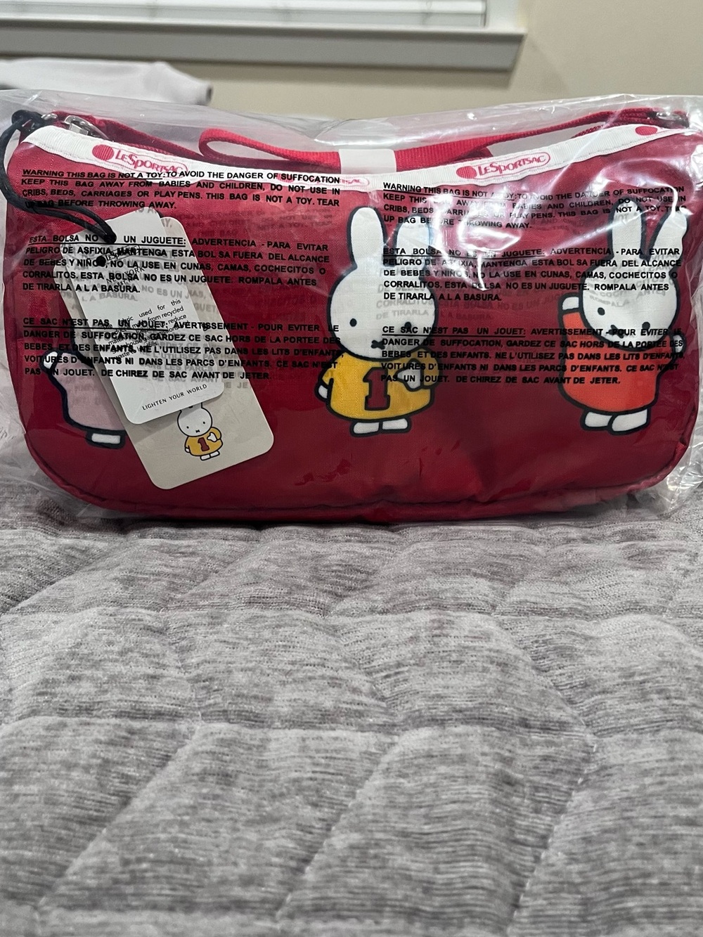 LeSportsac Red Cartoon Character Print Crossbody Bag